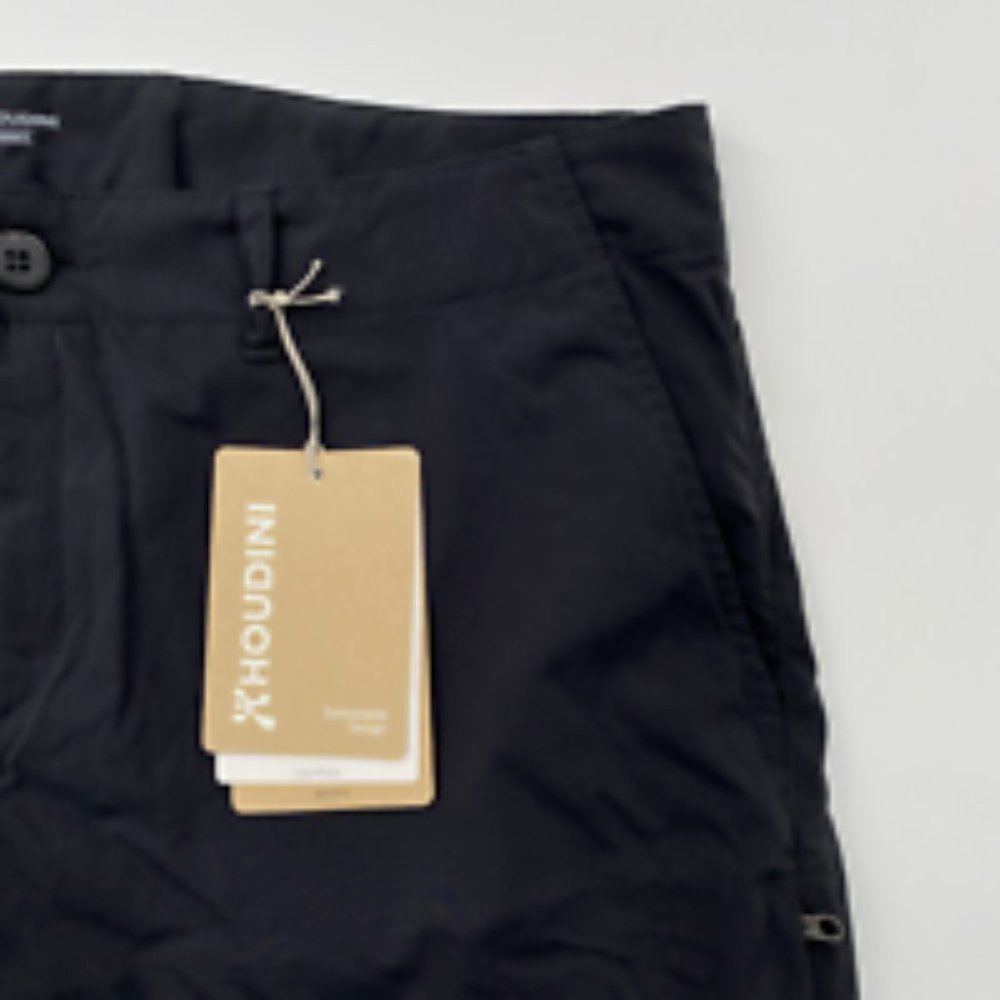 Houdini Women's Liquid Rock Shorts Black sz L Outdoors Hiking Beach Lightweight - Picture 7 of 11